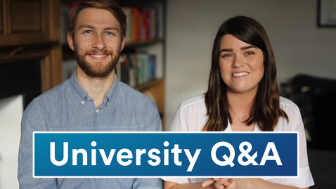Thumbnail for entry Vlog: Uni Q&amp;A with alumni The Anna Edit and Mark Newton