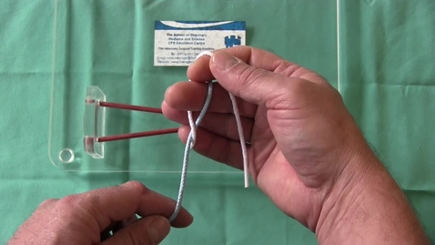 Thumbnail for Performing a one-handed square knot (righty)