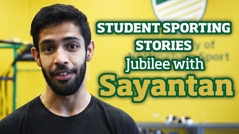 Thumbnail for entry Student Sporting Stories | Jubilee with Sayantan