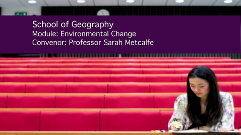 Thumbnail for Environmental Change (GEOL2001)