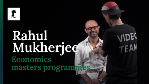 Thumbnail for Rahul Mukherjee, Economics masters programmes interview