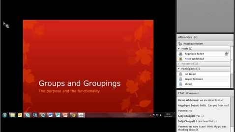 Thumbnail for entry Groups and Groupings webinar