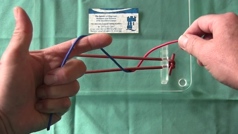 Thumbnail for Steps to perform a two-handed square knot (lefty)