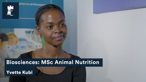 Thumbnail for entry Interview with Animal Nutrition MSc student Yvette Kubi