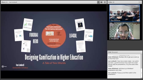 Thumbnail for Gamification Teaching &amp; Learning Seminar: Ivan Lombardi 6 April 2016