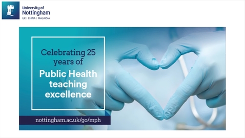 Thumbnail for Masters of Public Health (MPH) - the student experience