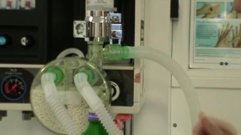 Thumbnail for Testing for leaks in an anaesthetic circle system