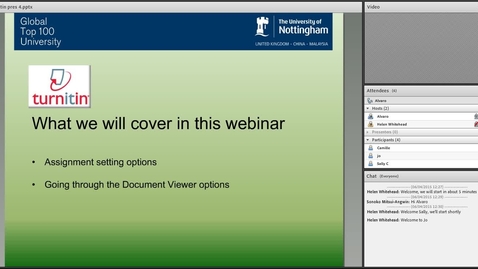 Thumbnail for Turnitin - set up and marking, with Alvaro Roberts (4 June 2015) - ARCHIVE