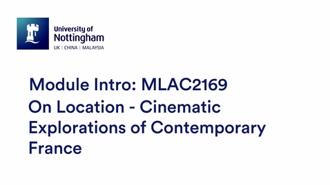 Thumbnail for MLAC2169 On Location - Cinematic Explorations of Contemporary France