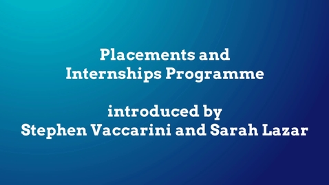 Thumbnail for Open Days Placements Video - Faculty of Social Sciences