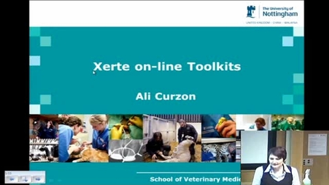 Thumbnail for entry January 2014 E-Learning community  - Ali Curzon (School of Veterinary Medicine) - Xerte Online Toolkits
