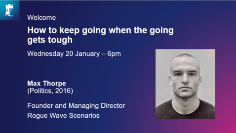 Thumbnail for How to keep going when the going gets tough