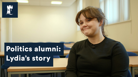 Thumbnail for entry Politics alumni: Lydia’s story