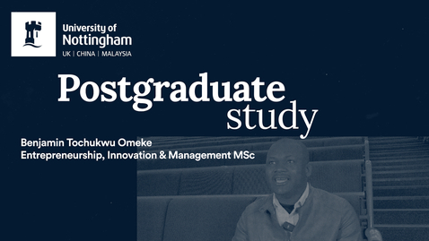 Thumbnail for Meet Benjamin, our Entrepreneurship, Innovation and Management MSc alumni