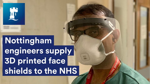 Thumbnail for Nottingham engineers supply 3D printed face shields to NHS