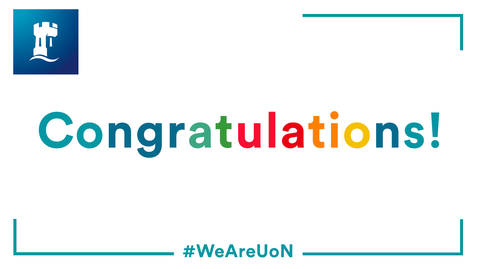 Thumbnail for entry Congratulations to all our new students! #WeAreUoN
