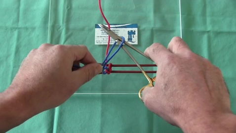 Thumbnail for Using instrument tie to perform a 4-throw square knot