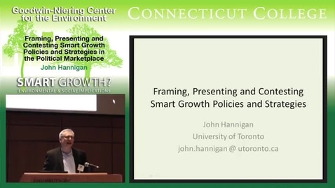 Thumbnail for Framing, Presenting, &amp; Contesting Smart Growth Policies &amp; Strategies in the Political Marketplace