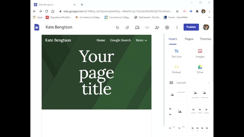 Thumbnail for Google Sites: Choosing a Theme