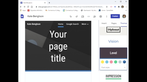 Thumbnail for Google Sites: Adding Layouts