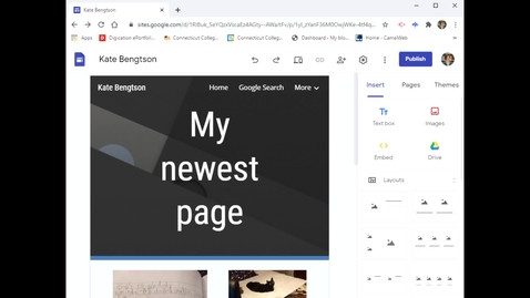 Thumbnail for entry Google Sites: Publish and share your site for the first time