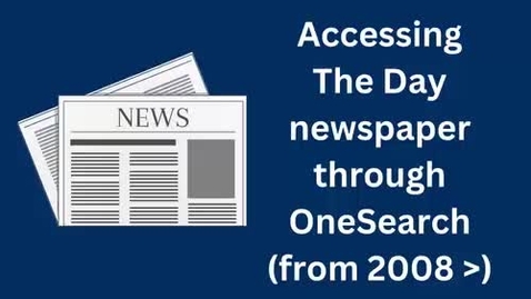 Thumbnail for Accessing The Day 