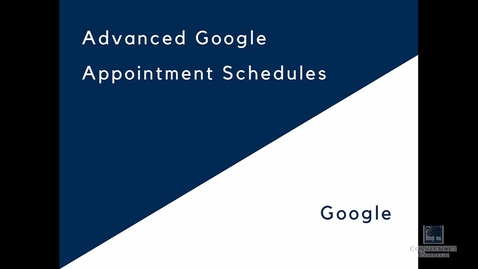 Thumbnail for Advanced Appointment Schedules