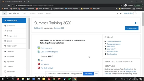 Thumbnail for Moodle: Adding and removing users from a site