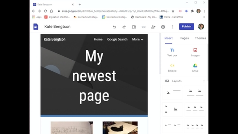 Thumbnail for Google Sites: Previewing your Site