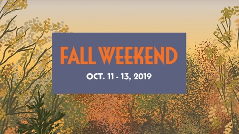 Thumbnail for entry Fall Weekend 2019