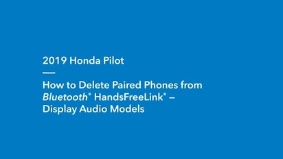 Uninstalling Bluetooth Phone 2022 Ridgeline Site:Youtube.Com