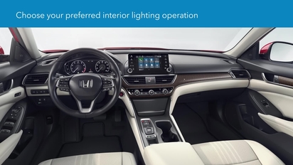 2018 Accord Hybrid How To Customize Interior Light