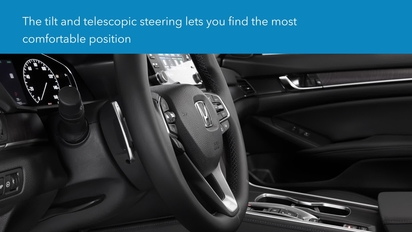 2020 Accord Sedan How To Adjust The Steering Wheel Position