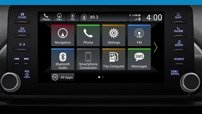 2020 HR-V EX  How to Set the Clock: Display Audio Models