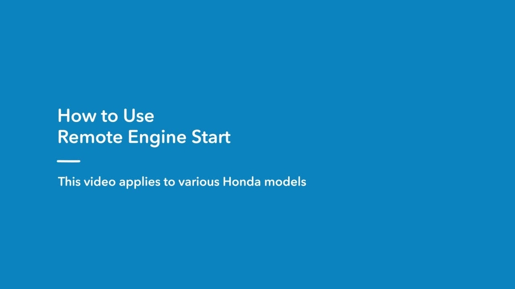How To Use Remote Start >> 2019 Passport How To Use Remote Engine Start How To Use Remote Start >> 2019 Passport How To Use Remote Engine Start