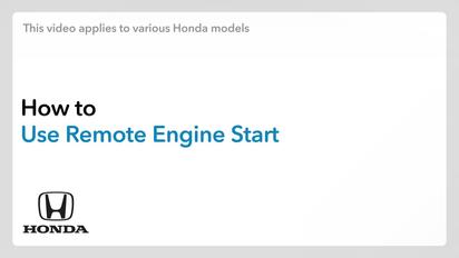 Remote start store honda hrv
