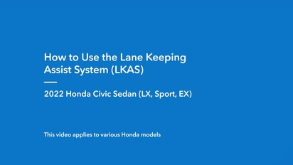 Honda Information Center How To Use The Lane Keeping Assist System Lkas 7 Driver Information Interface Models
