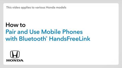 Handsfreelink honda compatible phones best sale