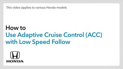 How to Use Adaptive Cruise Control (ACC) - 2026 Honda Passport