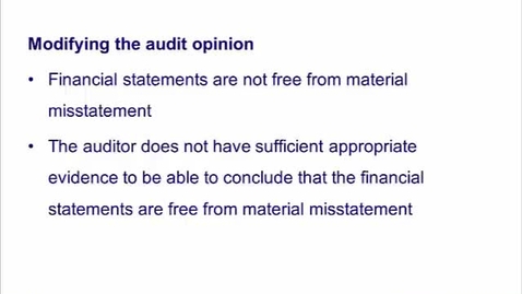 Thumbnail for Audit Opinion Modifications