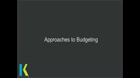 Thumbnail for Approaches to Budgeting - Technical Recap