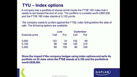 Thumbnail for Index options worked Test Your Understanding