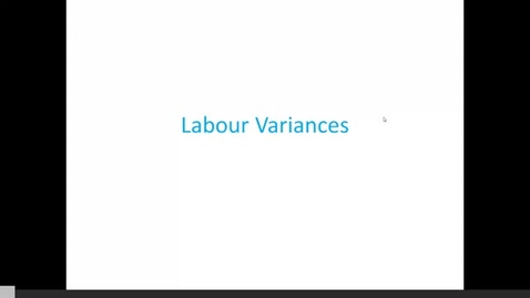 Thumbnail for Labour Variances