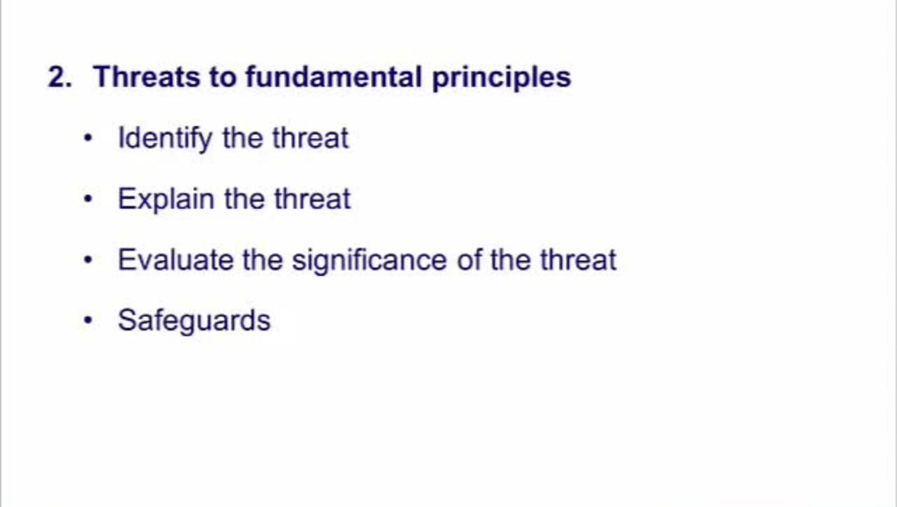 Code of Ethics, Threats to Objectivity and Competence