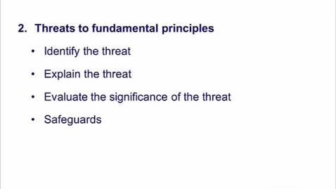 Thumbnail for Code of Ethics, Threats to Objectivity and Competence