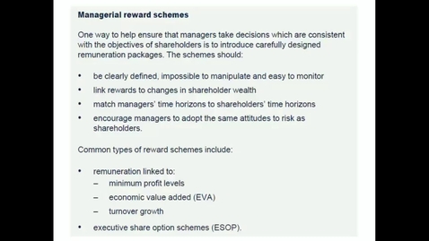 Thumbnail for Managerial reward