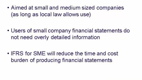 Thumbnail for IFRS for SMEs