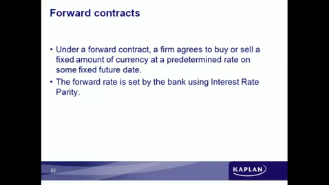 Thumbnail for Forward Contracts Currency Intro