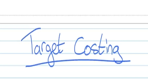 Thumbnail for Target Costing