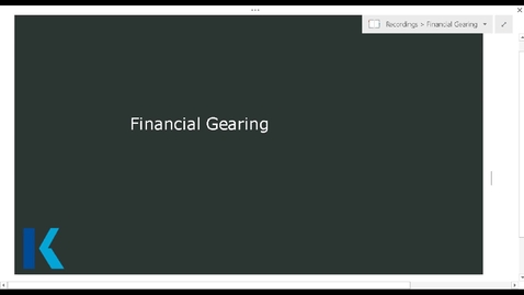 Thumbnail for Financial gearing